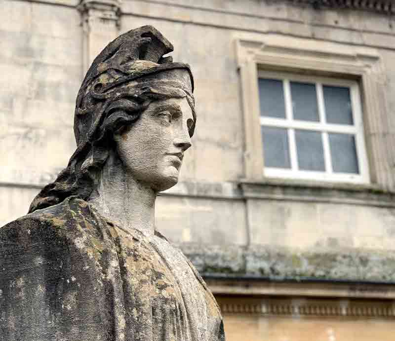 Roman Baths Victorian sculpture in Roman style.